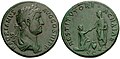 Image 59Sestertius issued under Hadrian circa AD 134–138 (from Roman Empire)