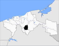 Location of the municipality within Tabasco