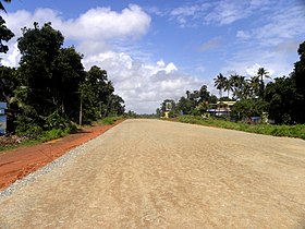 Construction of Kollam Bypass near Thrikkadavoor
