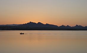 Early-morning fishing on Lake Havasu