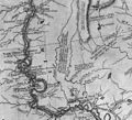 Image 9Detail from a map drawn by the Lewis and Clark Expedition, showing much of what would become eastern and central South Dakota. (from History of South Dakota)