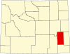 State map highlighting Platte County