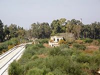 Remains of the Wadi al-Sarar Railway Station, on the Jaffa–Jerusalem railway line, located 3 km (2 mi) due north of the village.[1]