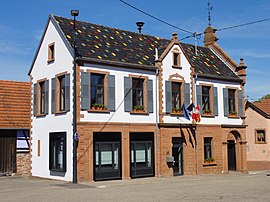 The town hall in Obersoultzbach