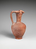 Oinochoe; 800–700 BC; terracotta; height: 24.1 cm; Metropolitan Museum of Art (New York City)