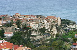 View of the historic centre of Tropea