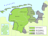 The Frisian territories in Lower Saxony (East Frisia)