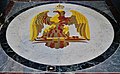 Stone mosaic of the imperial eagle