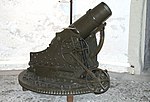 A Swiss 15 cm mortar at the Standort Musée Militaire Vaudois, Switzerland.