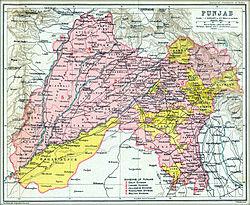 1909 Malerkotla State Located in the Punjab Agency bordered by Patiala State and Ludhiana State
