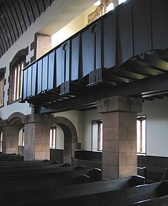 Interior of Queen's Cross Church by Charles Rennie Mackintosh in Glasgow, Scotland