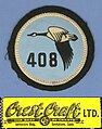 408 Squadron uniform patch manufactured by Crest Craft. Probably made in the mid to late 1960s and used during C-130 Hercules era.