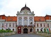 The corps de logis of the Royal Palace of Gödöllő, main entrance