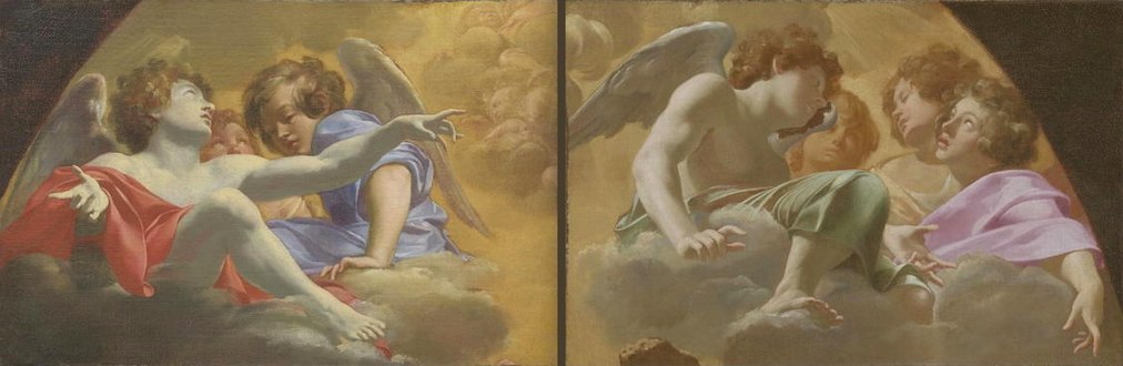 Two Modelli for Altarpiece in St. Peter's (1625), LACMA