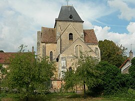 The church in Saint-Vérain