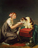 Le déjeuner du chat ("The Cat's Lunch"), oil on canvas, Musée Fragonard, Grasse, France