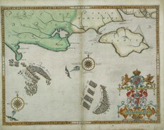 The English and Spanish fleets between Portland Bill and the Isle of Wight on 2–3 August 1588 (N.S.)