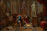 The death of Caesar by Victor Honoré Janssens, c. 1690s