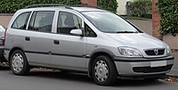 Vauxhall Zafira (UK, facelift)