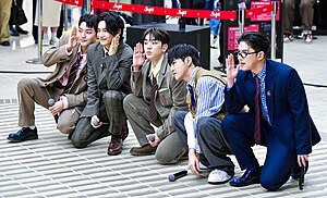 A.C.E in 2024 From left: Kang Yu-chan, Park Jun-hee, Kim Byeong-kwan, Lee Dong-hun, Wow