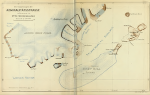 Karte der Schwedischen Antarktisexpedition