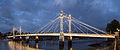 Image 7Albert Bridge, opened in 1873, crosses the River Thames between Chelsea and Battersea.