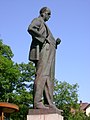 Statue of Antonín Zápotocký in his birthtown Zákolany