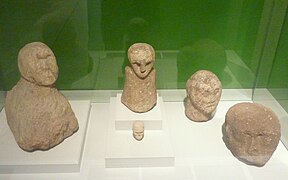 Head sculptures, Museo de Pontevedra, Galicia