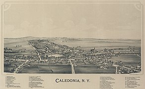 Caledonia, New York aerial2
