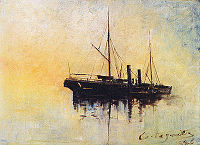 Navio ancorado 1886