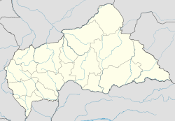 Bangassou is located in Central African Republic