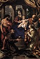 Madonna mit Kind und Heiligen, Öl auf Leinwand, 296 × 205 cm, Pinacoteca di Brera, Mailand