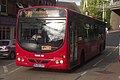 Diamond Bus 850 (BU08 DAO), a Volvo B7RLE/Wright Eclipse Urban, on route 57A in Redditch. It wears Red Diamond livery.
