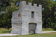 Remains of Fort Frederica barracks
