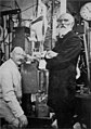 Image 38Heike Kamerlingh Onnes and Johannes van der Waals with the helium liquefactor at Leiden in 1908 (from Condensed matter physics)