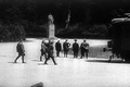 Hitler observing the statue of Marshal Foch, before launching the negotiations, 21 June 1940.