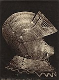 Helmet with Gorget of Philip III, Made in Pamplona, albumen photograph by Juan Laurent, 1863–1868