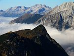 Alpen, a) Westliche Alpen, b) Dolomiten, c) östliche Alpen