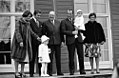 The royal family at Skaugum during a 1974 visit from Carl XVI Gustaf of Sweden