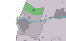 Location in the Harlingen municipality