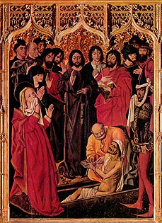 Central panel of the triptych The Resurrection of Lazarus