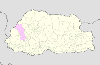 Location of Lamgong Gewog