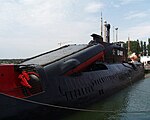 Startbehälter für Anti-Schiffs-Raketen auf einem U-Boot der Juliett-Klasse