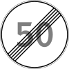 3.25 End of maximum speed limit