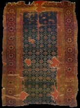 Seljuq carpet, 320 by 240 centimetres (126 by 94 inches), from the Alâeddin Mosque, Konya, 13th century