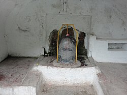 Shivling in an arch around Verinag spring