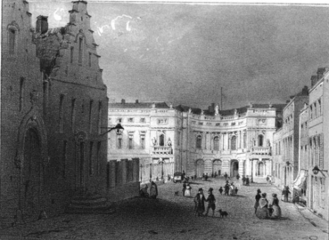 The palace in 1846, illustration from Guide pittoresque dans Bruxelles