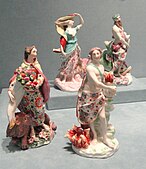 Rococo personifications of Classical elements; 1760s; by the Chelsea porcelain factory; Indianapolis Museum of Art (Indianapolis, USA)