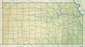 Map showing the location of Tallgrass Prairie National Preserve