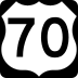 U.S. Highway 70 Bypass marker